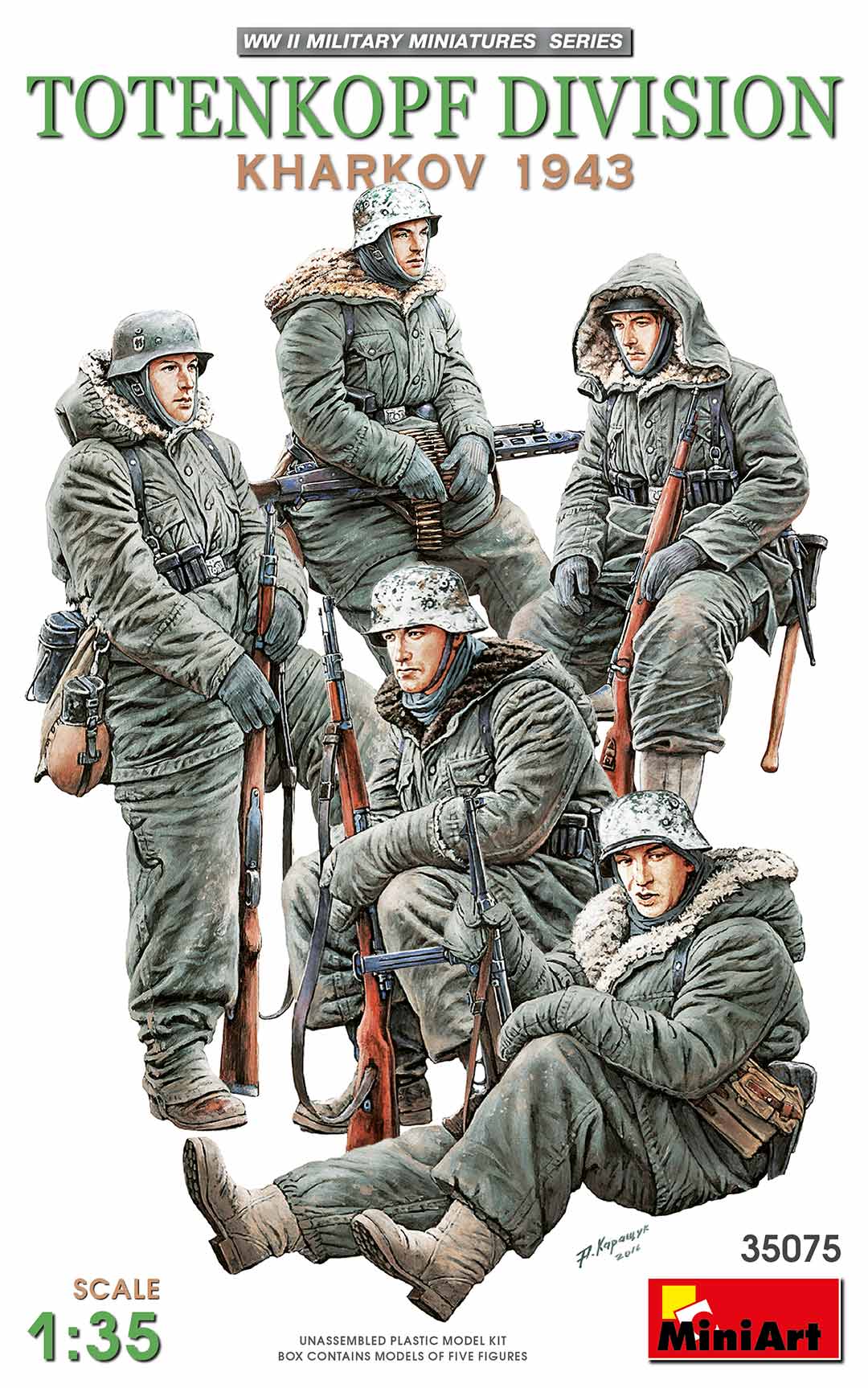 WWII Military Miniatures 1//35 Scale Model Kit MiniArt 35040 German Artillery Crew Riders